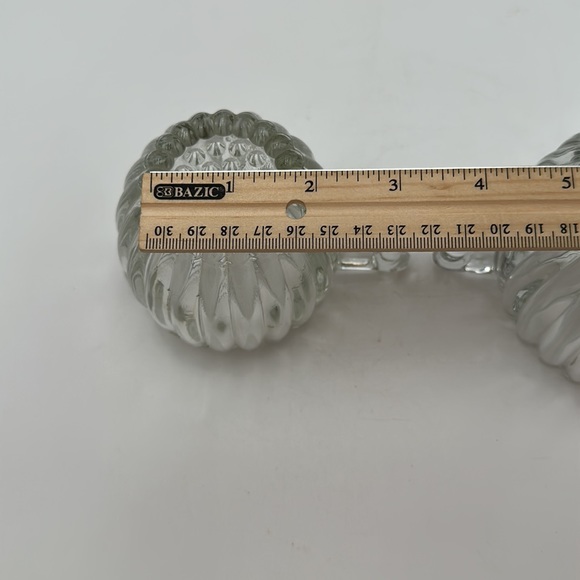 Jeannette Glass Clear Sugar Creamer Set Vintage Ribbed Hobnail Bottom - Picture 10 of 16